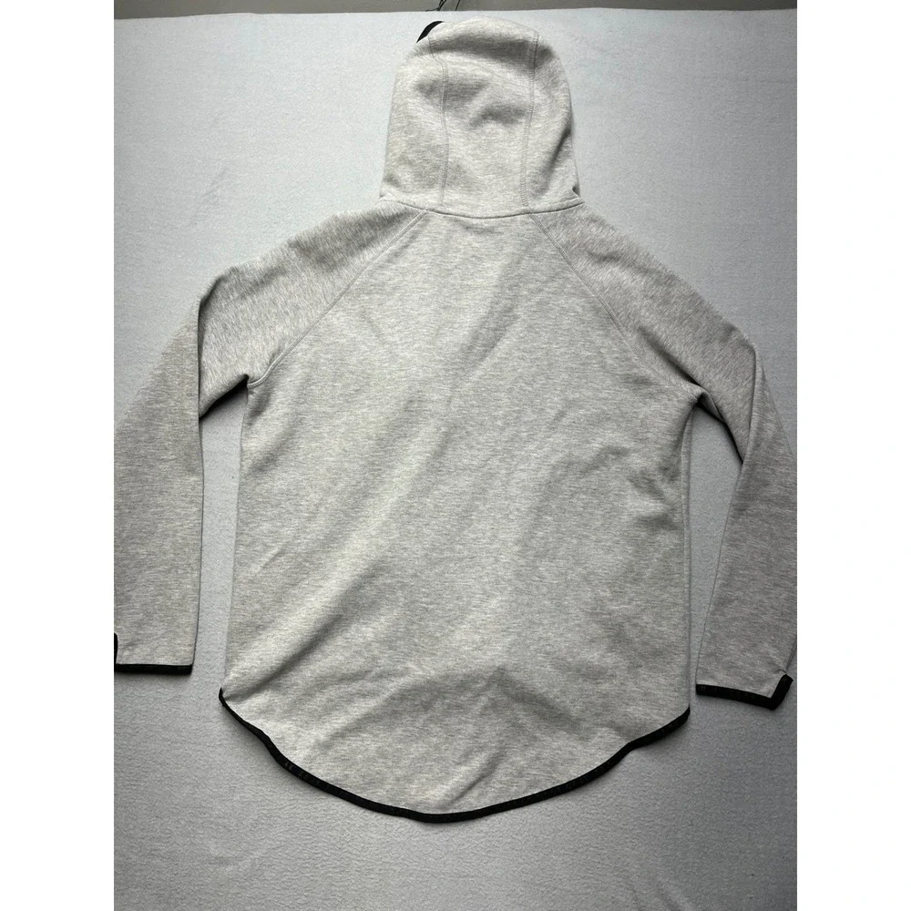 Nike Women's Asymmetrical Zip Hoodie Gray Black‎ Scuba Techwear Style Size M